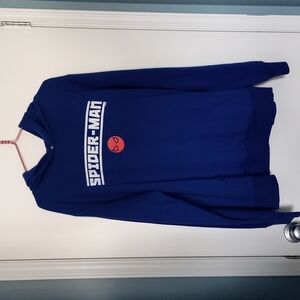 Blue Spiderman Graphic Hoodie